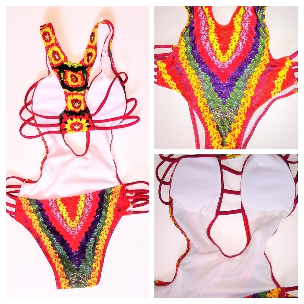 1L Left🏖️ Boutique Crochet Print Swimsuit - Picture 5 of 8